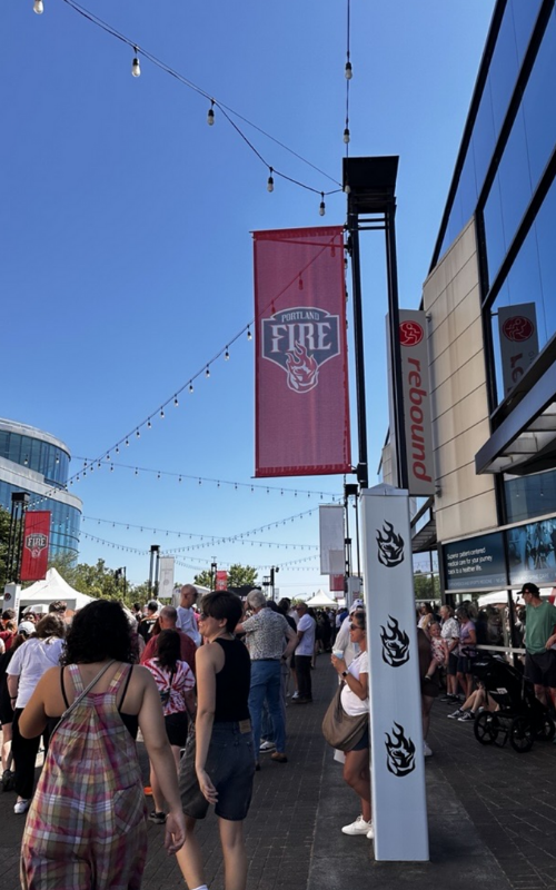 Street view of WNBA Launch Party