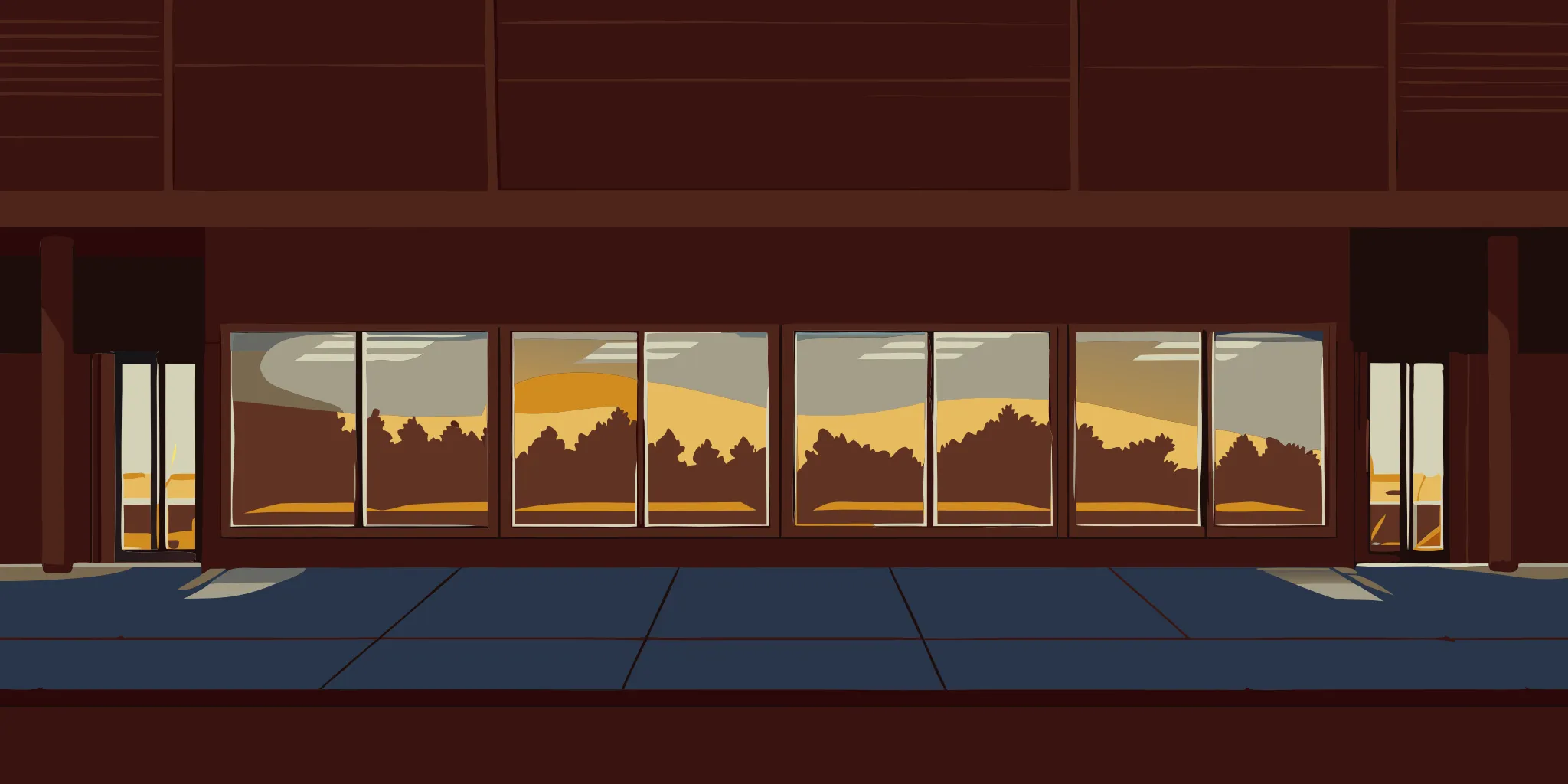 A creative storefront using bold, colorful window graphics to stand out and attract customers.