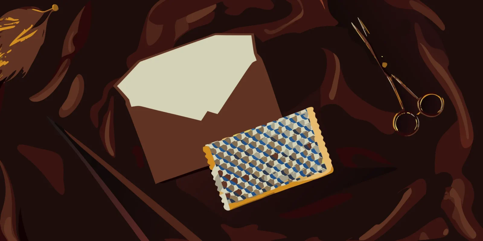 Custom business envelope with a logo.