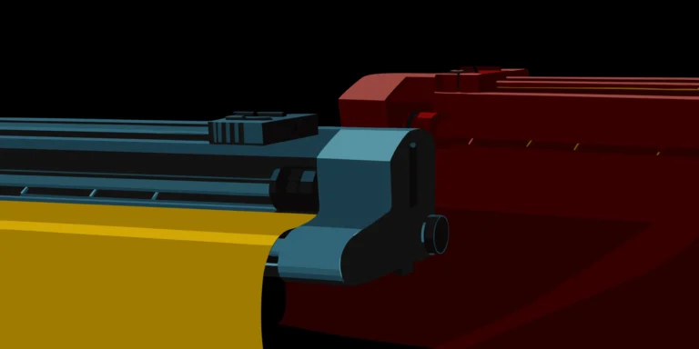 Large format printer processing a roll of vinyl for a high-quality banner print.