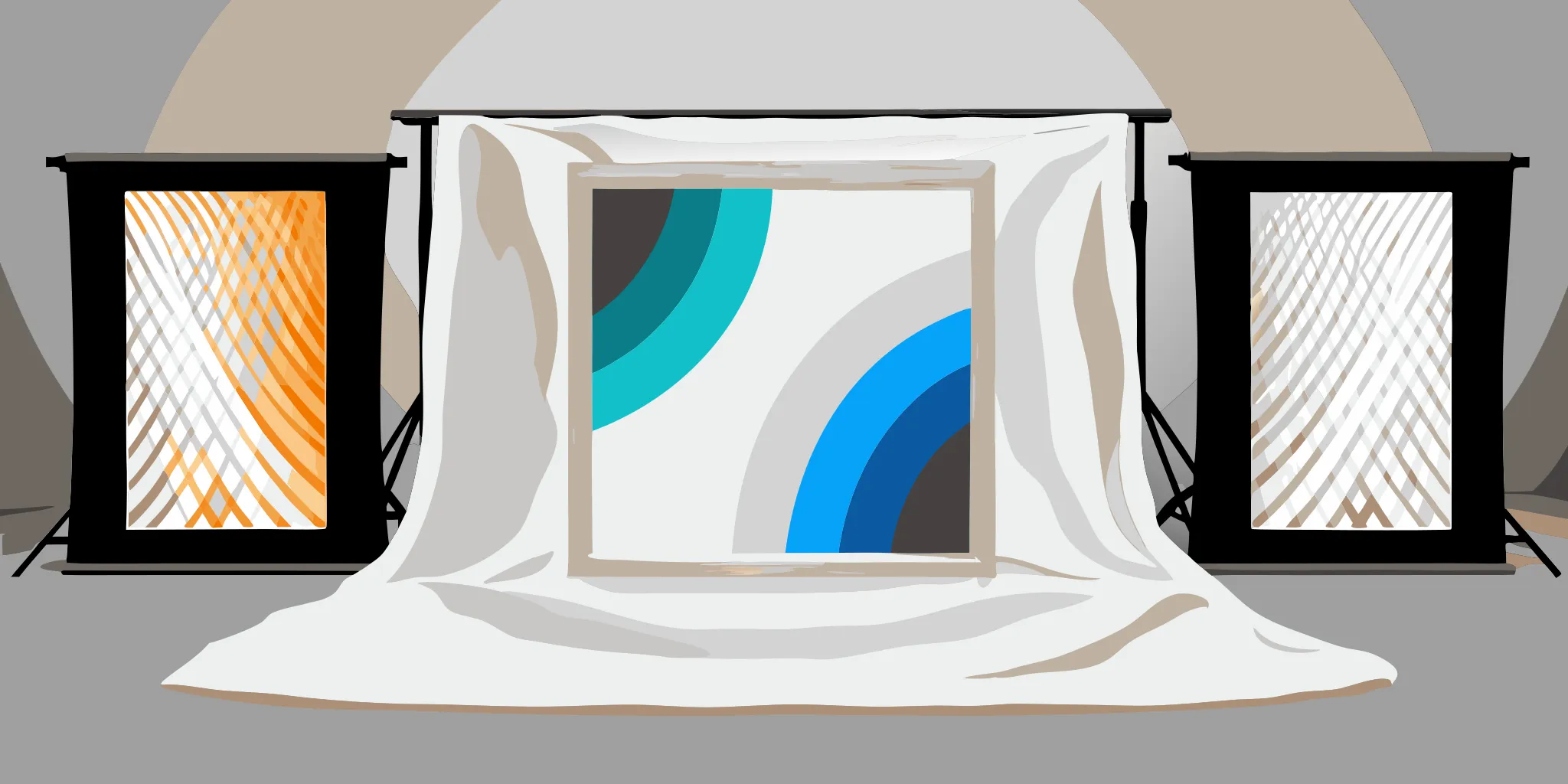 A portable custom banner with a stand for professional events and retail displays.