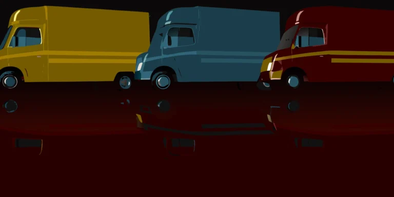 A row of food trucks with creative and colorful wrap ideas.