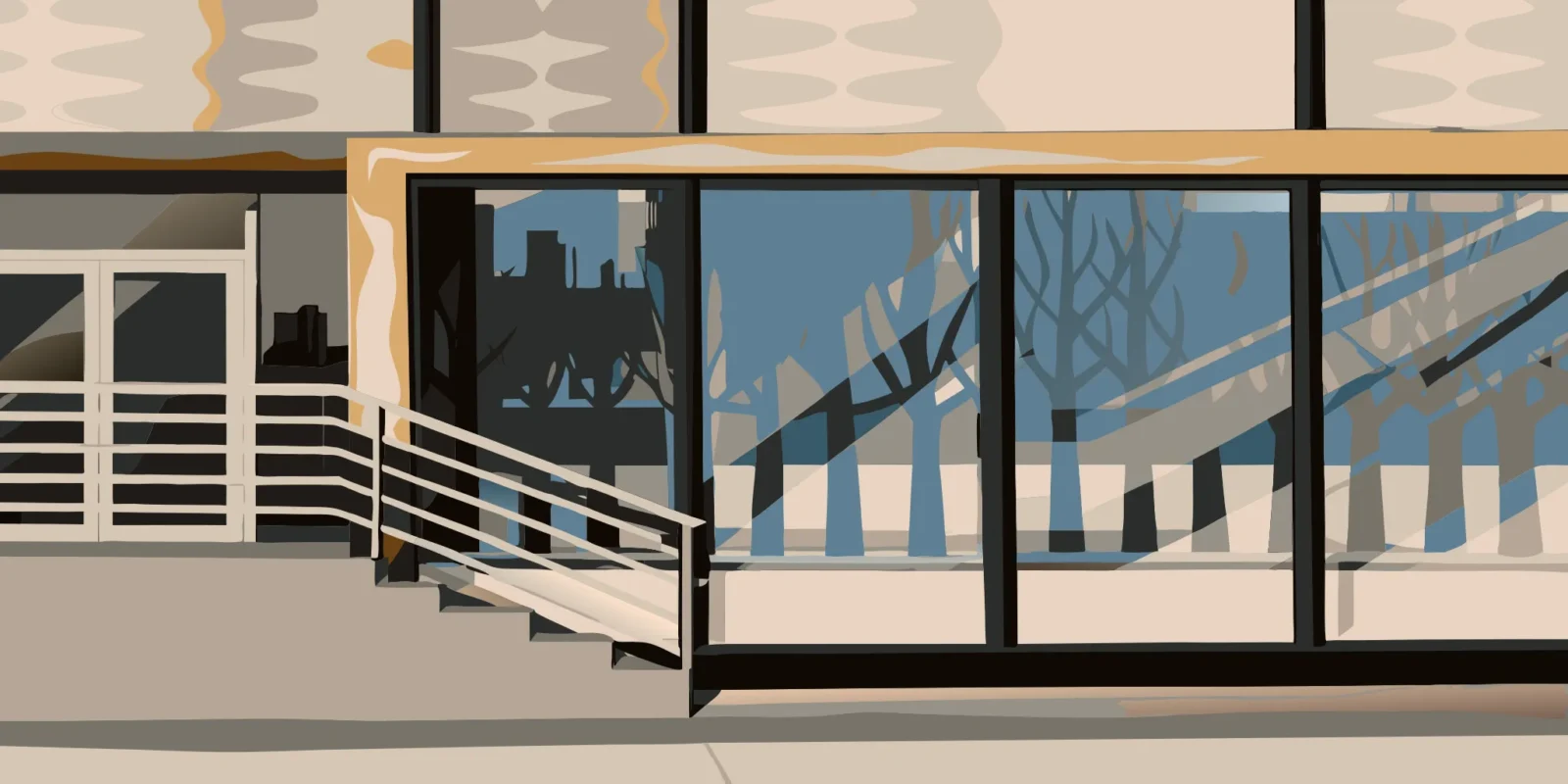 Custom perforated window vinyl on a glass storefront provides high-impact branding while maintaining the view from inside.