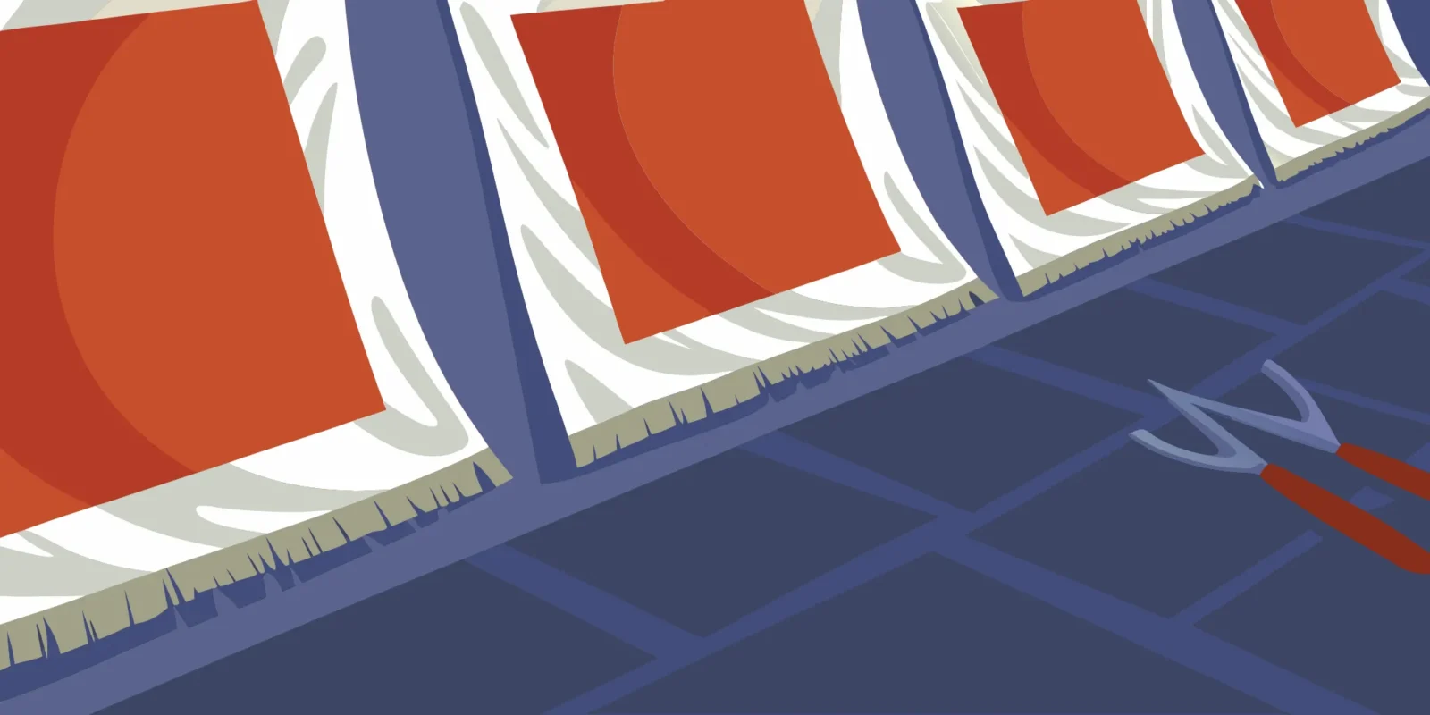 Bulk postcard printing for a small business with stacks of cards on a print production line.