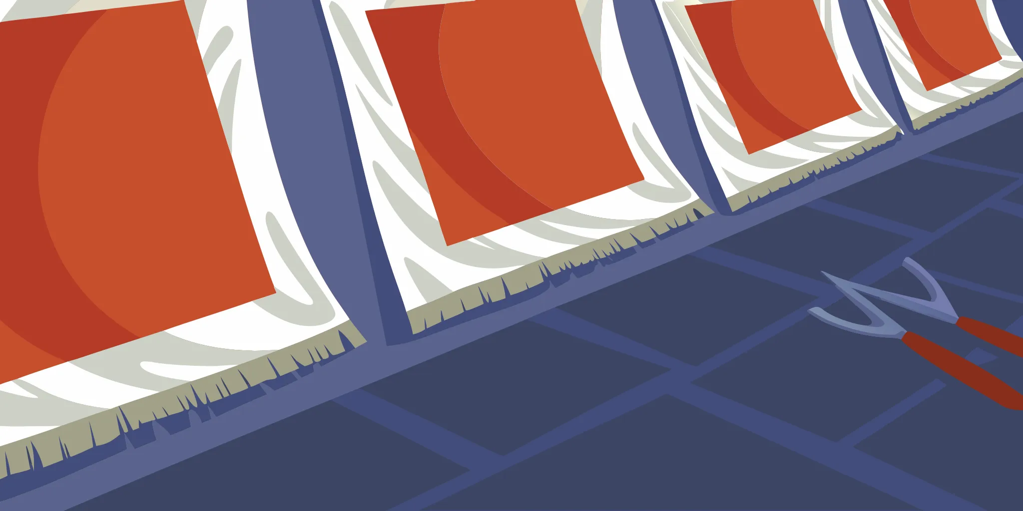 Bulk postcard printing for a small business with stacks of cards on a print production line.