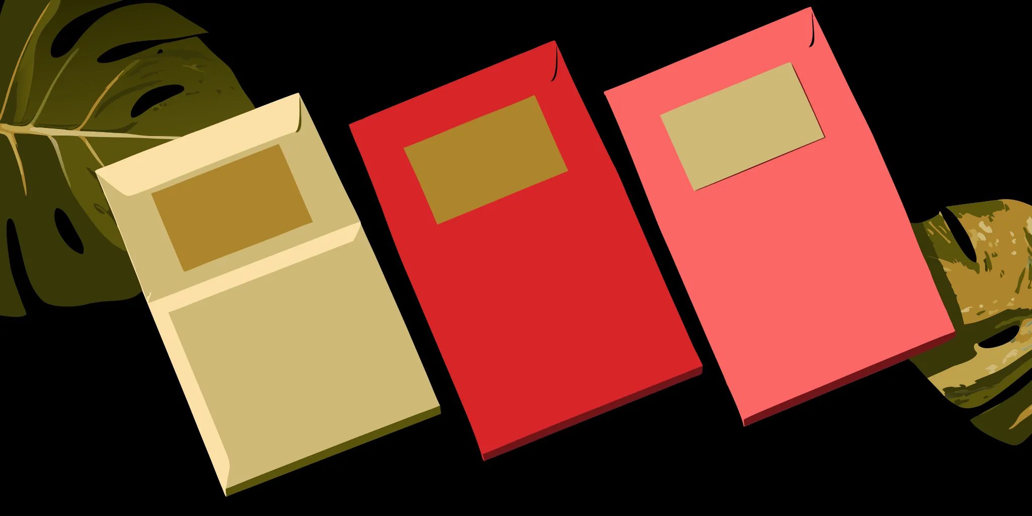A variety of custom #10 envelopes for business branding.